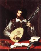 GRAMATICA, Antiveduto The Theorbo Player dfghj oil on canvas